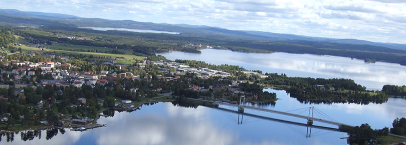 Vy över Strömsund. Foto: Anders Andrée