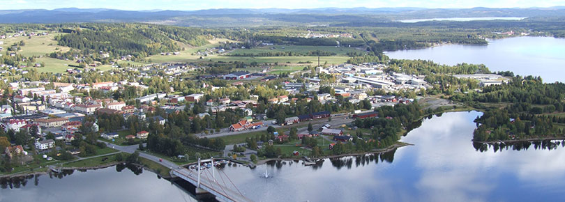 Vy över Strömsund. Foto: Anders Andrée